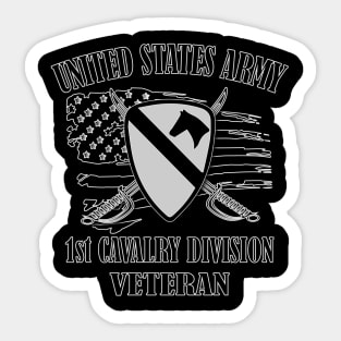 1st Cavalry Division- Veteran Sticker